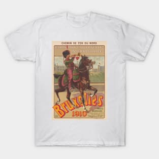 Bruxelles Belgium Vintage Poster 1910 T-Shirt